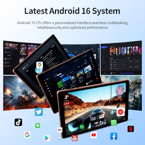 Image of Android 16 Tablet 10.1 inch HD IPS Display 32GB1T Expand Touchscreen Tablets PC
