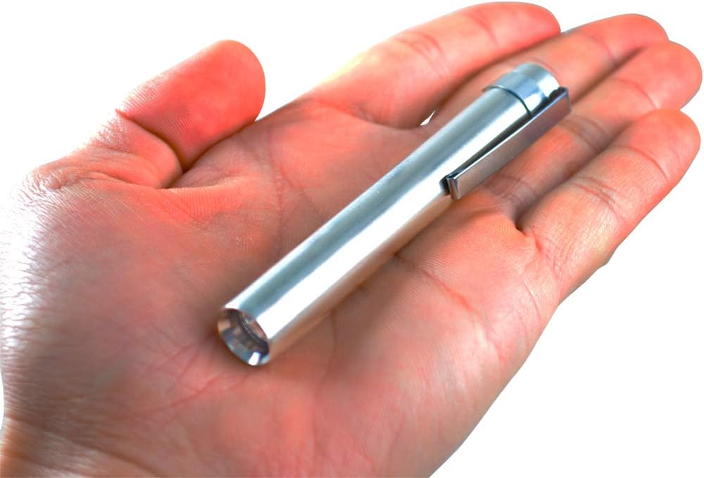 LXH SF-348 Cree XP-E R3 180lm 1-Mode White Super Mini Stainless steel Flashlight - Silver (1 x 10440 / 1AAA)