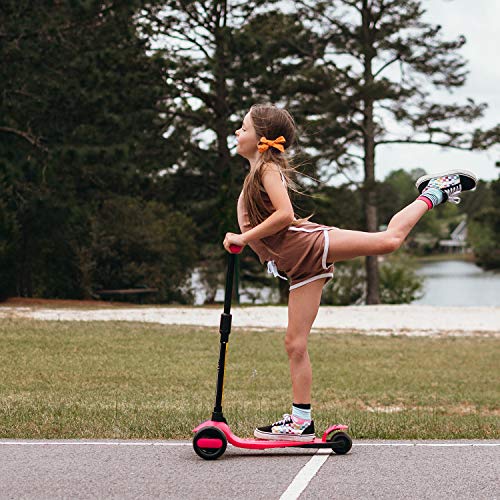 6KU Scooters for Kids 3-10 Year Old with Flash Wheels, Toddler Scooter 4 Adjustable Height, Extra-Wide PU LED Wheels, 3 Wheel Scooters for Girls & Boys (Pink) by 6KU - Image 4