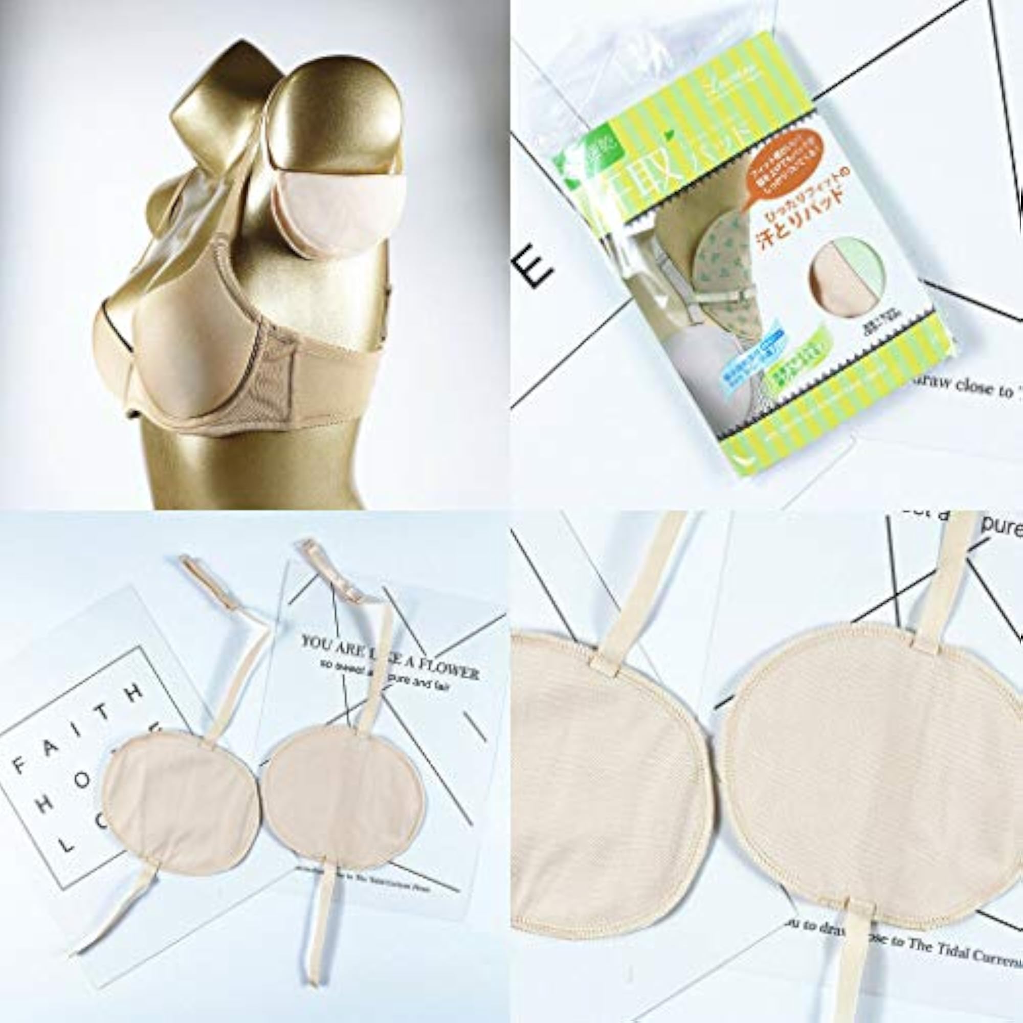 Lady Washable Underarm Armpit Sweat Absorbing Pads