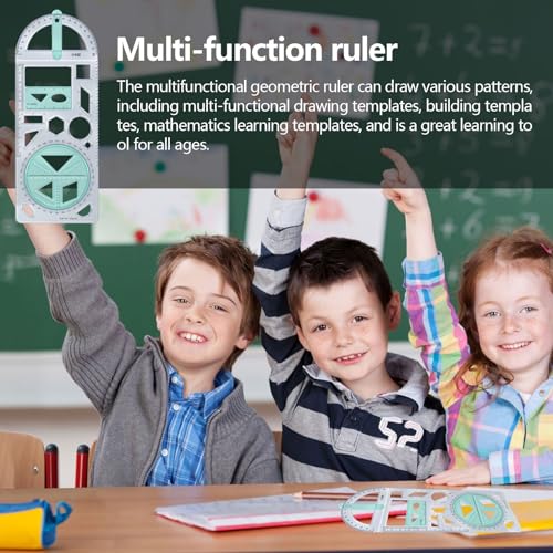 Régua geométrica - Modelo de desenho infantil Auxiliares de aprendizagem de matemática | Régua geomé