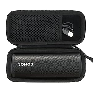 Khanka Harde tas voor Sonos Roam Speaker Bluetooth Speaker (zwart)