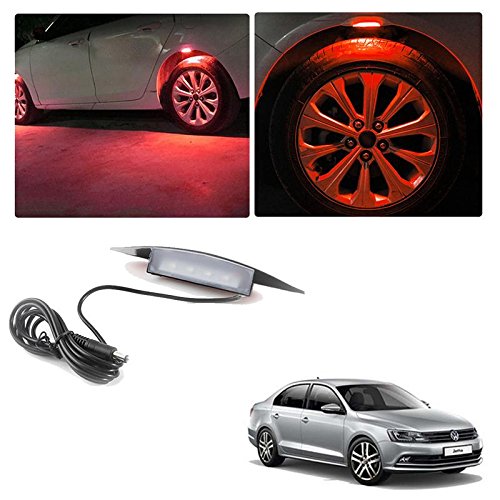 Vheelocityin Red Colour Car Wheel well light Car Neon Light LED tyre
