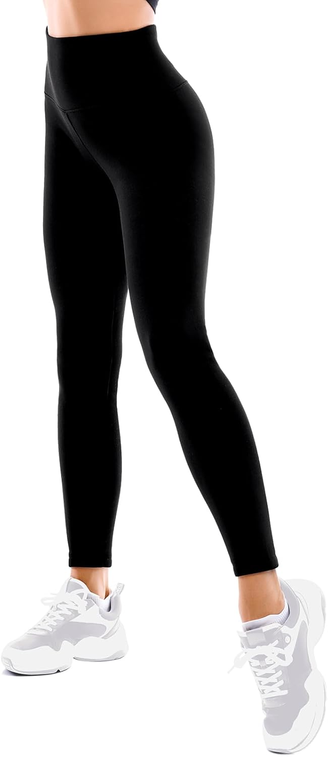 Fleece Lined Leggings Women - Thermal Warm Soft High Waisted Tummy Control Yoga Pants for Cold Winter - Image 2