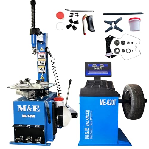KATOOL ME Tire Changer Machine Wheel Balancer Machine Combo Tire Changer Tire Machine for Repair Shop and Home Garage (450combo)