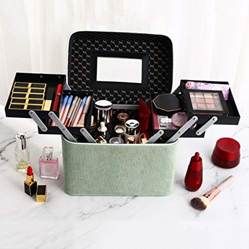 Fanuse Neue Kosmetikkoffer Make-Up-Tasche Koffer Reise-Aufbewahrungsbox Waschlappen mit GrooEr KapazittT DoppeltüRiger… – Bild 6