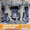 Datanly 1 Pcs 2.5 Inch Universal Exhaust Clamp with Hanger, Made of Heavy-duty Clamp with Rear Muffler Hanger Exhaust Pipe for Cars, Trucks Pipes #4