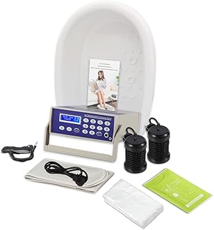 Healcity Ionic Detox Foot Bath Machine Birthday Gift Foot Spa Cleanse Negative Hydrogen System with Professional Tub Basin 10 Liners, 2 Ion Cleanse Arrays (All Accessories Included)