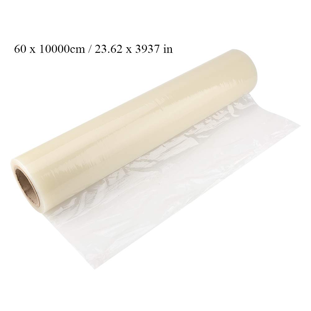 Selbstklebende Schutzfolie auf Rolle, 60 x 10000 cm, wasserabweisender, strapazierfähiger Teppichboden-Treppenschutz(Transparent)