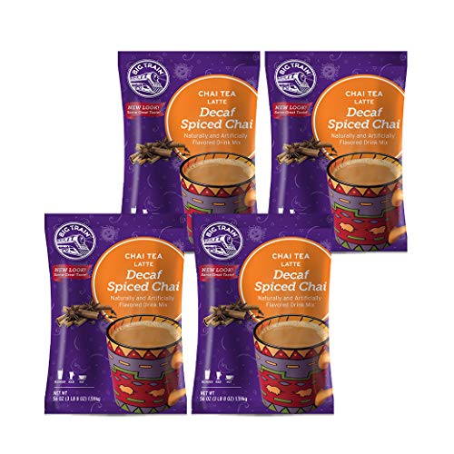 Té chai latte descafeinado 3.5 lb, pack de 4 miniatura 1