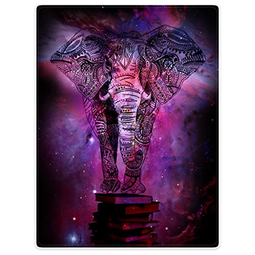 Tslook Throw Blankets Fleece Blanket For Sofa Bed Mandala Elephant India Style Galaxy Nebula Book 50" X 80" #TOP1
