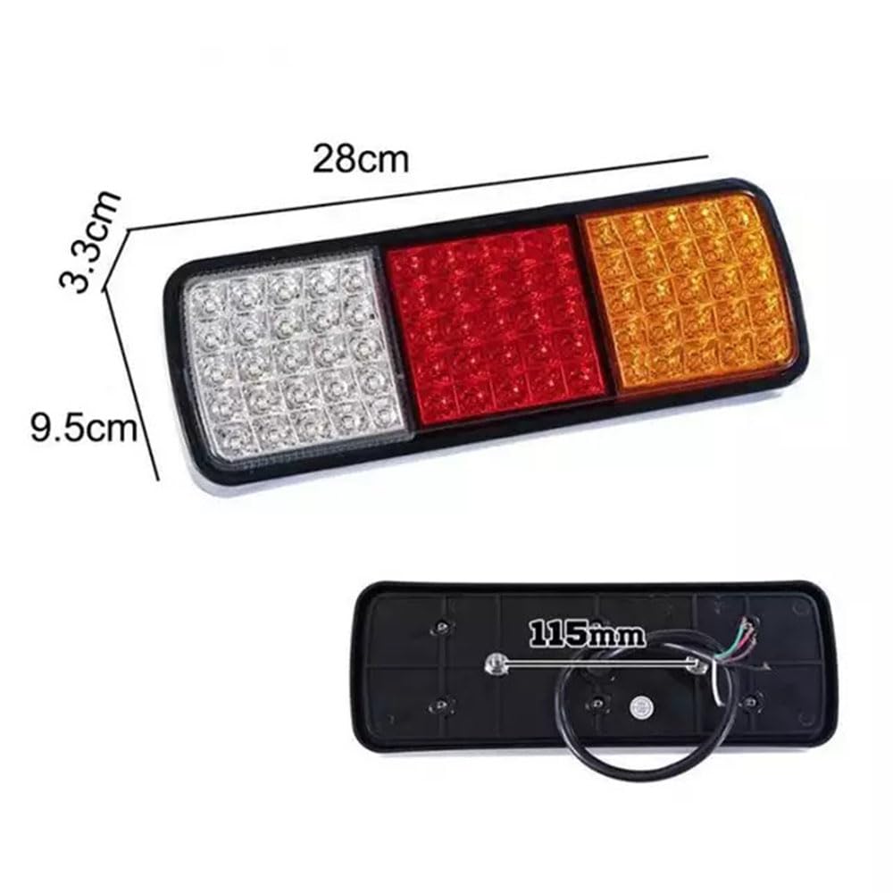 Tylne światło samochodowe do 75 IP68 lampa tylna przyczepy 12 V 2 szt., światło hamowania kierunkowskaz montaż tylnego światła