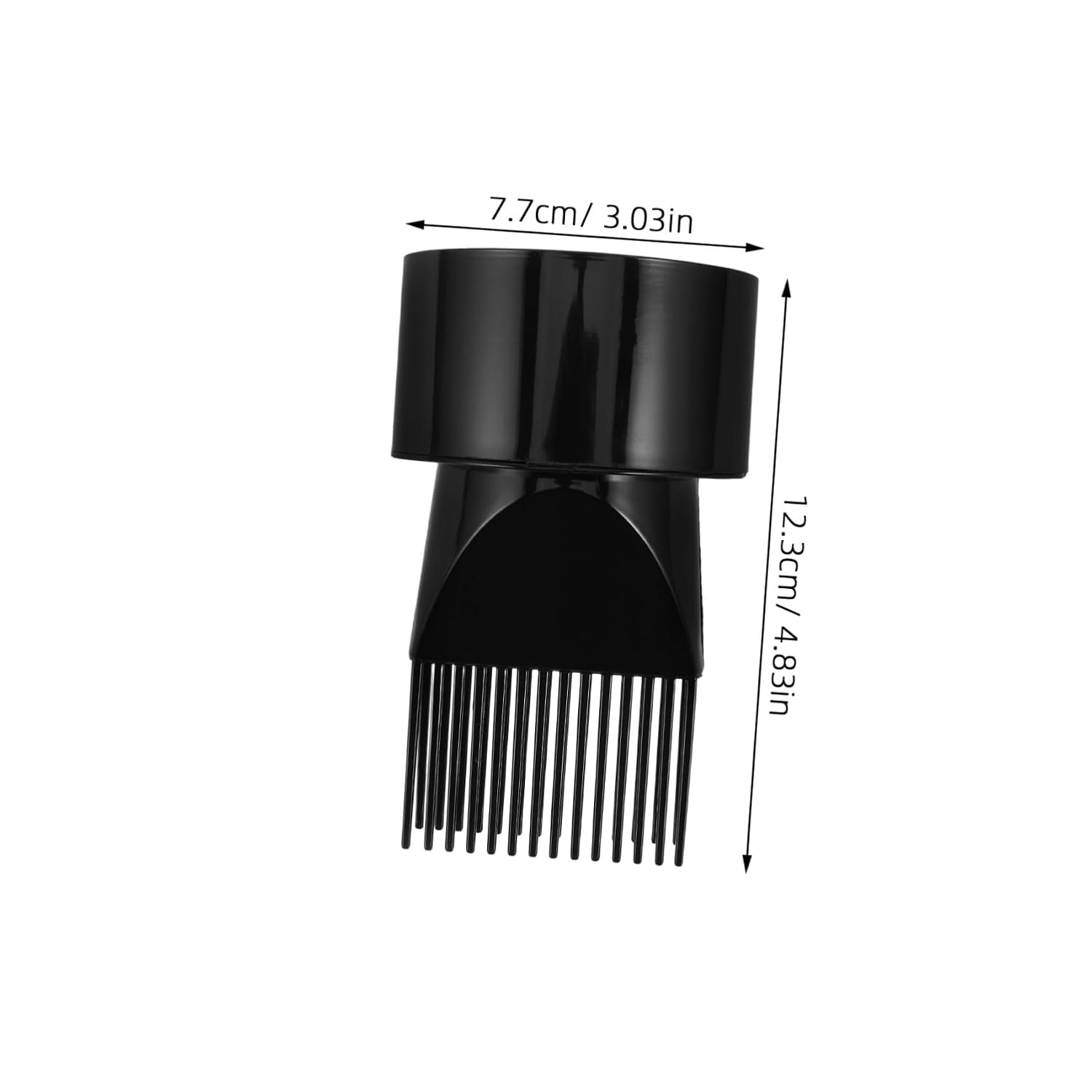 CHILDWEET Universal Hair Dryer Attachment Comb Nozzle for Straight and Curly Hair with Efficient Drying Power and Precise Styling, for Professional Hairdressing and Home Styling, Black