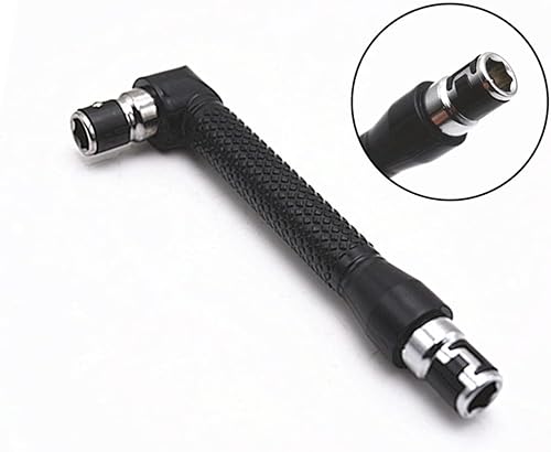 Miniatura 9 de Angoily Enchufe de doble cabeza 3 unids mango adaptador derecho de doble cabeza en forma de L Destornillador de extensión hexagonal Grado Llave de