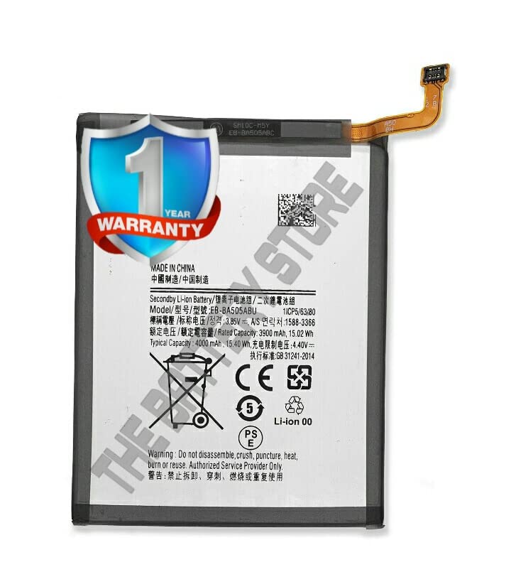 Image of THE BATTERY STORE Original Battery for Samsung Galaxy A50 A505F A30s A30 A20 (BA505ABU) Battery with 1 Year warranty and high capacity battery backup. Carefully check your phone model and purchase. (FOR SAMSUNG A30)