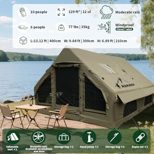 Carpa Inflable Grande de Lujo NANJEEN 12m2 para 2-10 Personas miniatura 2