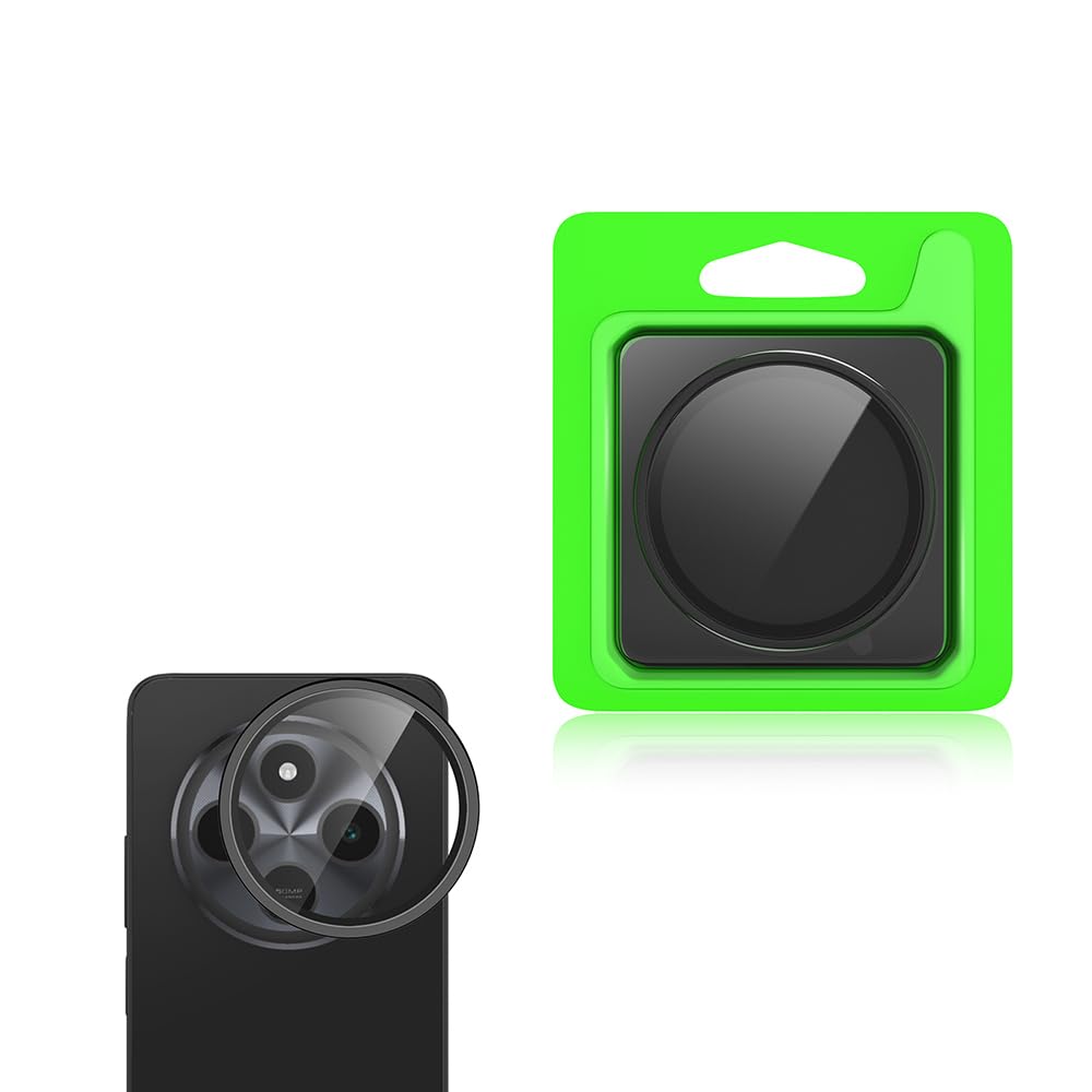 Zore Xiaomi ile uyumlu Redmi 14C 4G CL-07 Kamera Lens Koruyucu Siyah