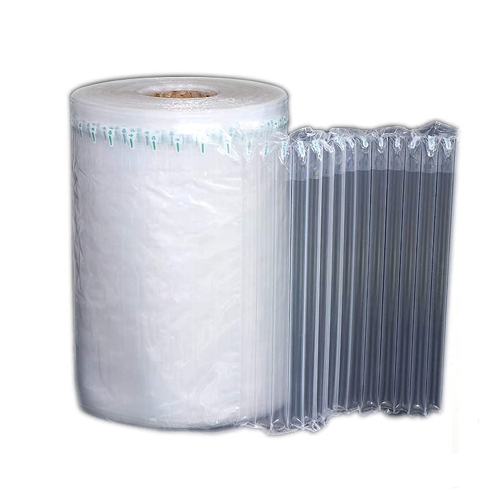 Air column bag Inflatable Column,Bubble cushion shockproof packaging bag, Easy to Tear, Large Bubble, Thicker & Durable for Packing Shipping (11.8inch x164 Feet/Roll with 1 Inflator)