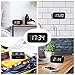 KWANWA Kids Alarm Clock, White LED, Battery, Auto-Night Mode, 12Hr/24Hr, Small, Travel, Bedside, Wall-Mount/Table-top, Easy to Read