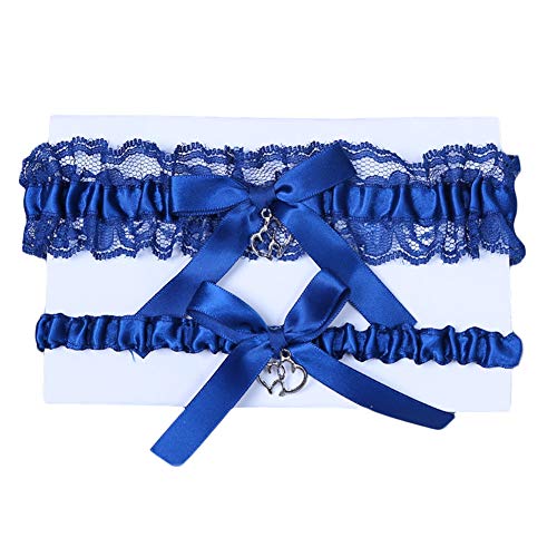 Image of Women Wedding Bridal Legs Garter Set Bridal Garters Lace Belt with Toss Away JW20