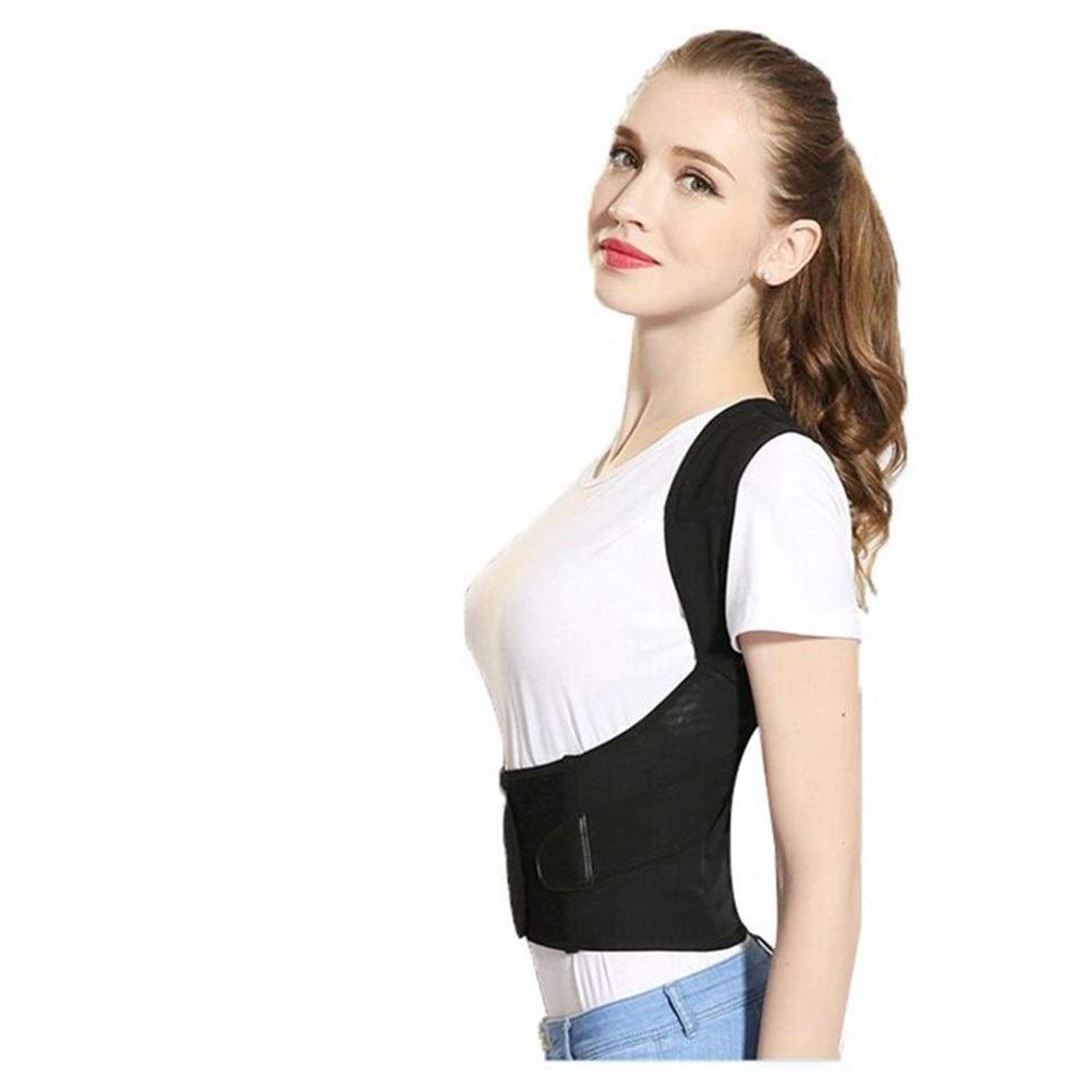 Ajustable Corrector Postura Espalda hacia Atrás por Hombres Mujer Hombro Apoyo Lumbar Columna Vertebral Cinturón Soporte Respirable Adolescente (Size : 3XL)