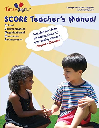 SCORE Teacher's Manual: August - October (SCORE August - October)