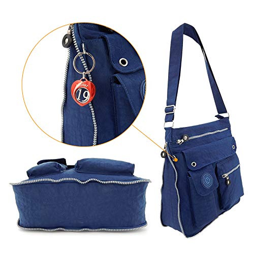Ekavale - lichte schoudertas voor dames - praktische crossbody tas - met veel vakken - waterafstotende schoudertas voor dames - Image 5