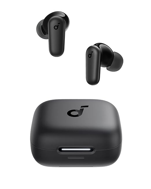 soundcore R50I NC by Anker Noise Cancelling in Ear Earbuds,Strong 42Db Adaptive Noise Cancelling,Powerful Bass,45H Playtime,2-in-1 Case and Phone Stand,Ip54,Fast Charge 10Min=120 Min,Bluetooth 5.4
