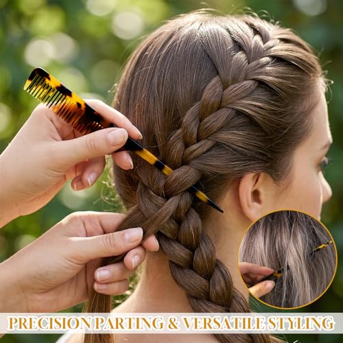2 Peines Rat Tail Con Cola para Mujeres Antiestáticos miniatura 5