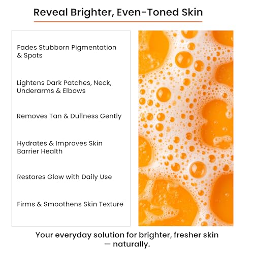 Image of WildOak Brightening & DeTan Body Soap | Pack of 1 x 3 pcs | Cold Pressed Premium Soap for Gentle Exfoliation, Dark Spots & Pigmentation Repair with Kojic Acid, Alpha Arbutin, Niacinamide & Vitamin C