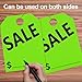 120 Pack Sale Tags, Green Double-Sided Hanging Car Mirror Tags, 8.3 x 11.2 Inches for Sale Sign Car, with Hook Design for Auto Dealership Supplies & Vehicle Lots