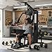 Home Gym Station, All in One Home Gym Equipment for Strength Training, Multifunctional Workout Equipment with 100LBS Stack, Full Body Workout Machine, Compact Cable Machine with Pulley System