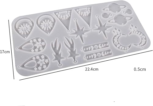 Miniatura 4 de Moldes de silicona de resina para pendientes, eclipse solar, sol, luna, estrellas, moldes de fundición, herramientas para hacer joyas para