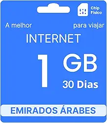 Chip Internacional Dubai - 1GB - 30 Dias - simfinity