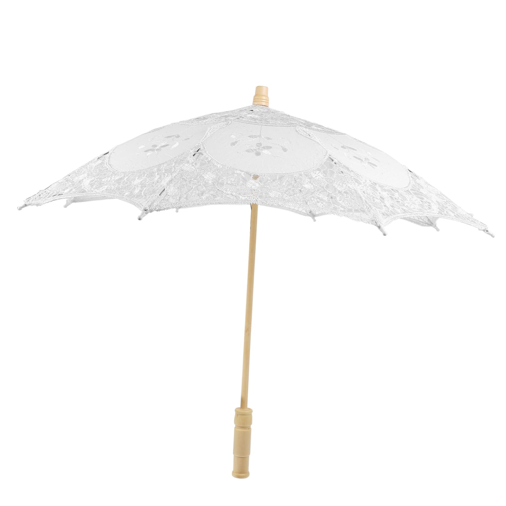 3pièces Parasol Dentelle Blanche Pour Mariage Accessoire Élégant Pour Mariée Et Photographie Parapluie Décoratif Pour Fête Nuptiale Et Événements Spéciaux