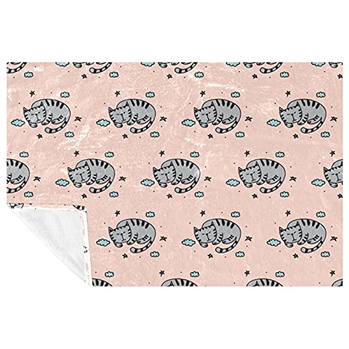 Couverture chat endormi un plaid doux et chaud plein de tendresse - 2