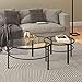 Henn&Hart Round Nested Coffee Table in Blackened Bronze, Coffee Table coffee tables for living room, studio apartment essentials, 36