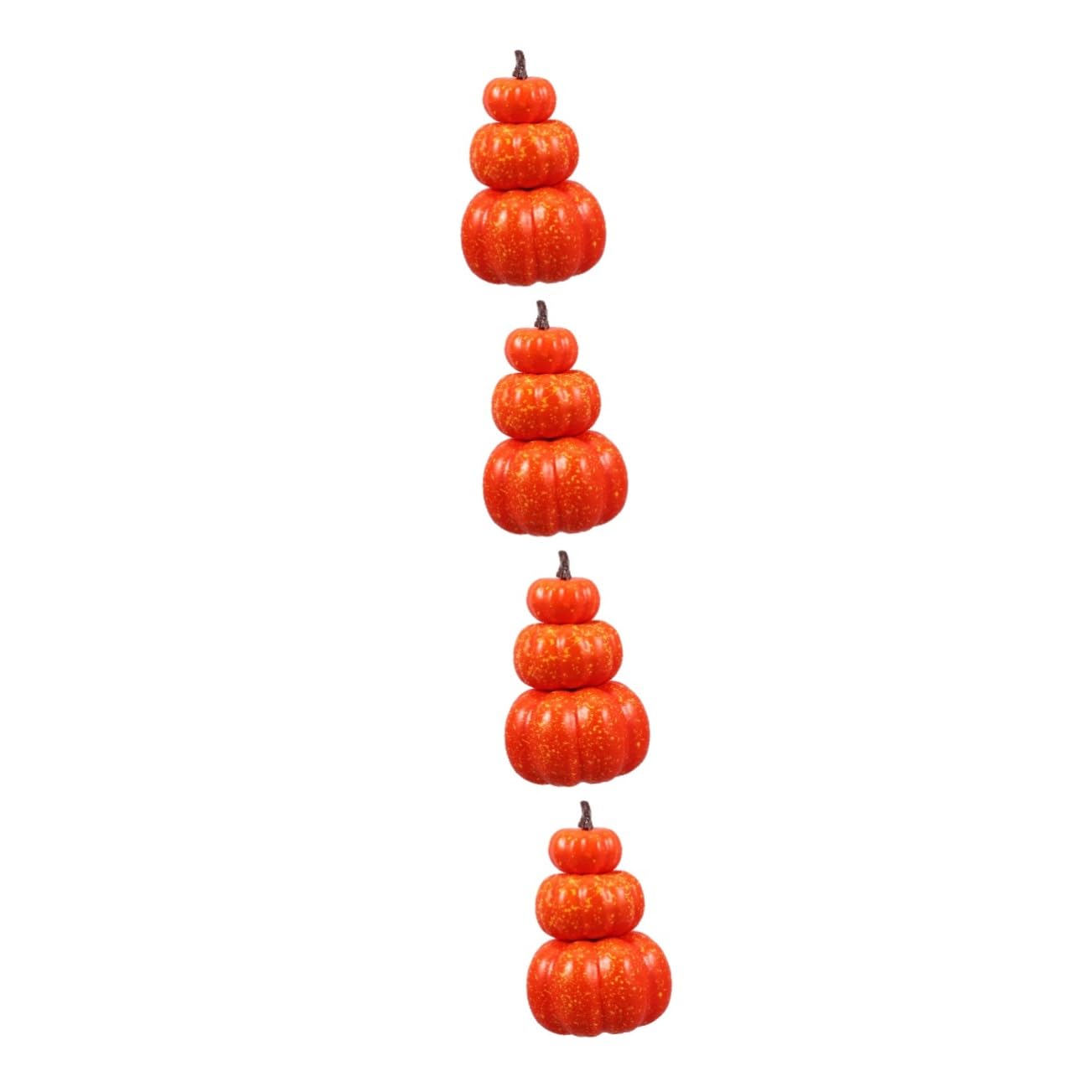 Cabilock 4stücke Künstlicher Kürbis Dekorationsmodell Für Halloween Und Erntedankfest Stapelbare Schaumstoff-kürbisse Für Kreative Tischdekoration Und Kinderfreundliches Lernen