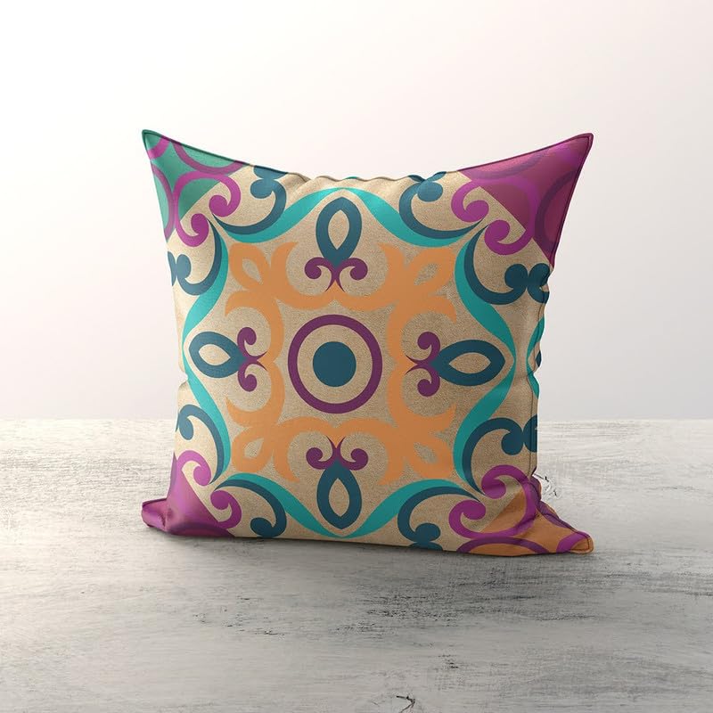 Sa3eedaCushion Cover Qamar Design Multi Colors 40 x 40 CM
