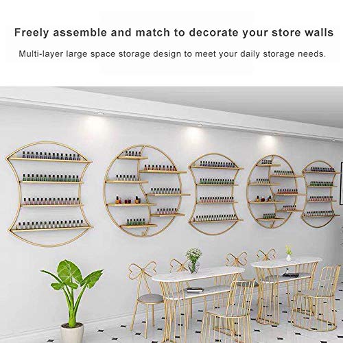 Metall Wandmontage Nagellack Regal und Rack für ätherische Öle, verwendet in Nagelstudio, Schönheitssalon Home Parfüm… – Bild 4