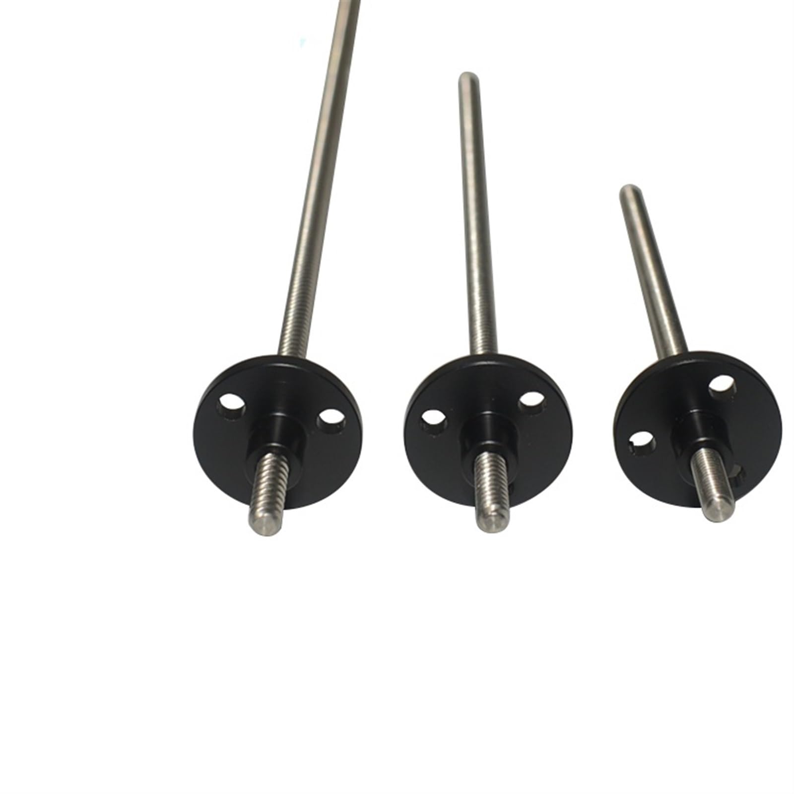 Threaded Backlash T3.5 Lead Screw with Plastic Black Nut 0.61mm 1mm 1.2mm Pitch 0.61mm 2mm 24mm Lead 304 Stainless Steel Trapezoidal Screw Screw trapezoidal (Color : 1.2mm Pitch 2.4mm Lead, Size : 1