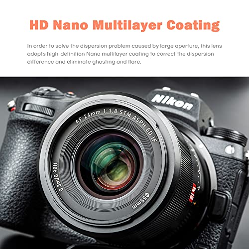 Ficha técnica Viltrox 24mm F1.8 Objetivo Gran Angular de Fotograma Completo con Enfoque Automático Compatible con Cámaras Sin Espejo Nikon Montura Z Z5 Z6 Z6 II Z7 Z7 II Z FC Z50 - Fernando Cortés