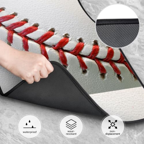 Alfombrillas de coche de béisbol juego de 4 piezas de neopreno antideslizante 4