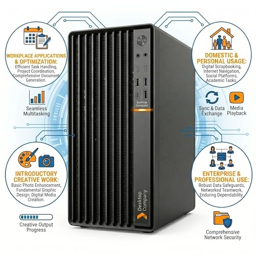 Image of Business Desktop PC | Core i5 GEN4 Turbo 4590 3.30Hz | 16GB RAM | 512GB M.2 SSD | Windows 11 Pro & MS Office 2021 | WiFi 6 & Bluetooth | Type-C Port | Premium Metal Body | 2 Year On-Site Warranty