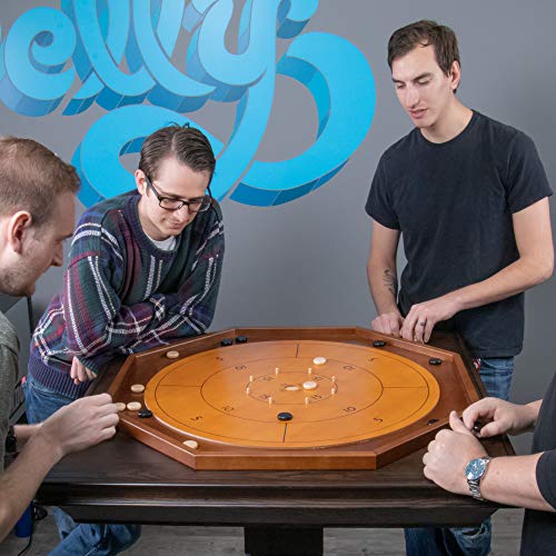 "Crokinole & Checkers Board Game" - Image 4