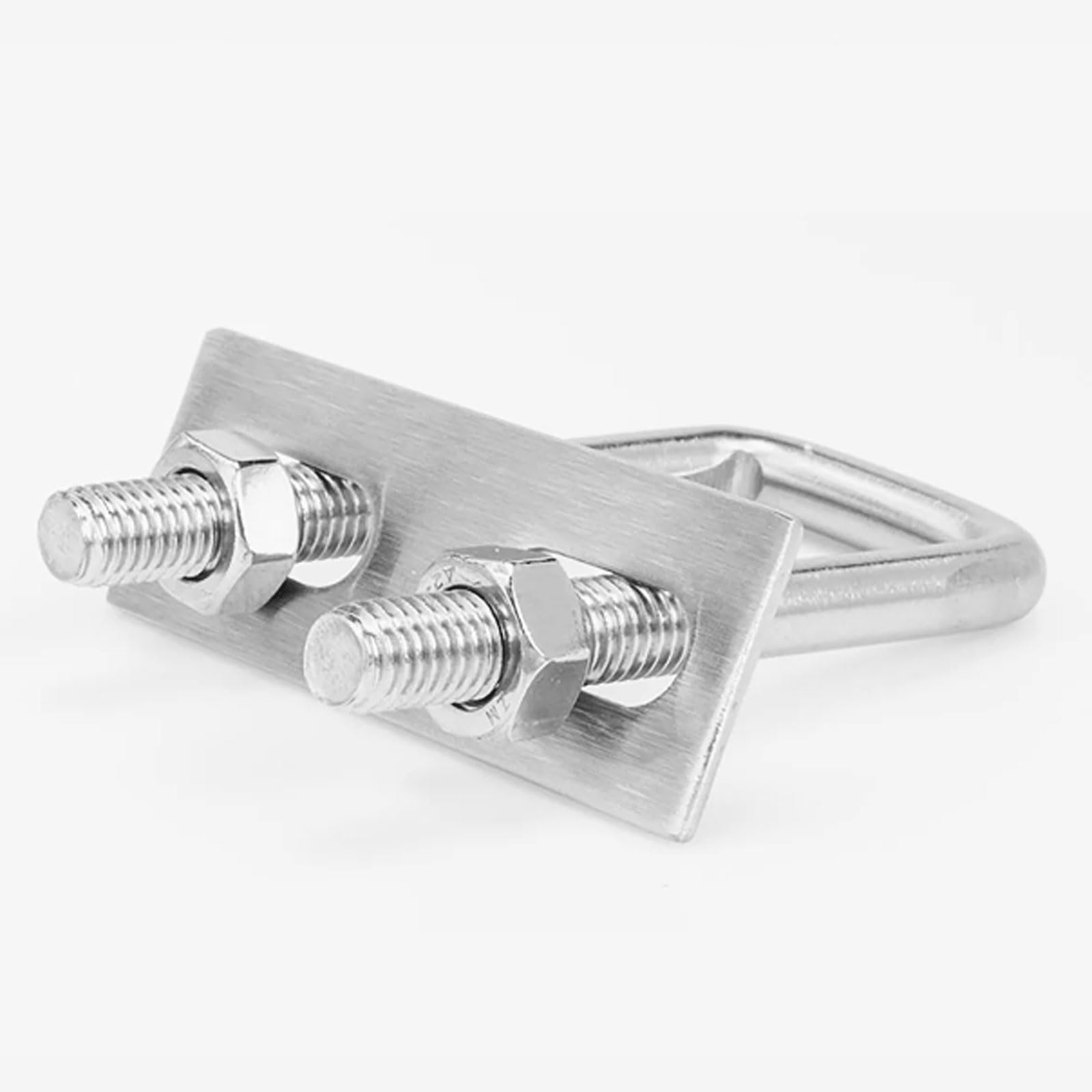 Metalowa śruba okrągła w kształcie litery U, Stainless Steel Square U-Bolts Kit M6 M8 M10 With Nuts And Frame Plates(M6*30 * 50(5 sets))