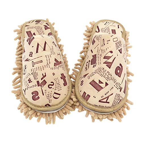 Image of Selric Super Chenille Microfiber Washable Mop Slippers Shoes, Detachable Mopping Shoes, Floor Dust Dirt Hair Cleaner, Multi-sizes Multi-Colors Available