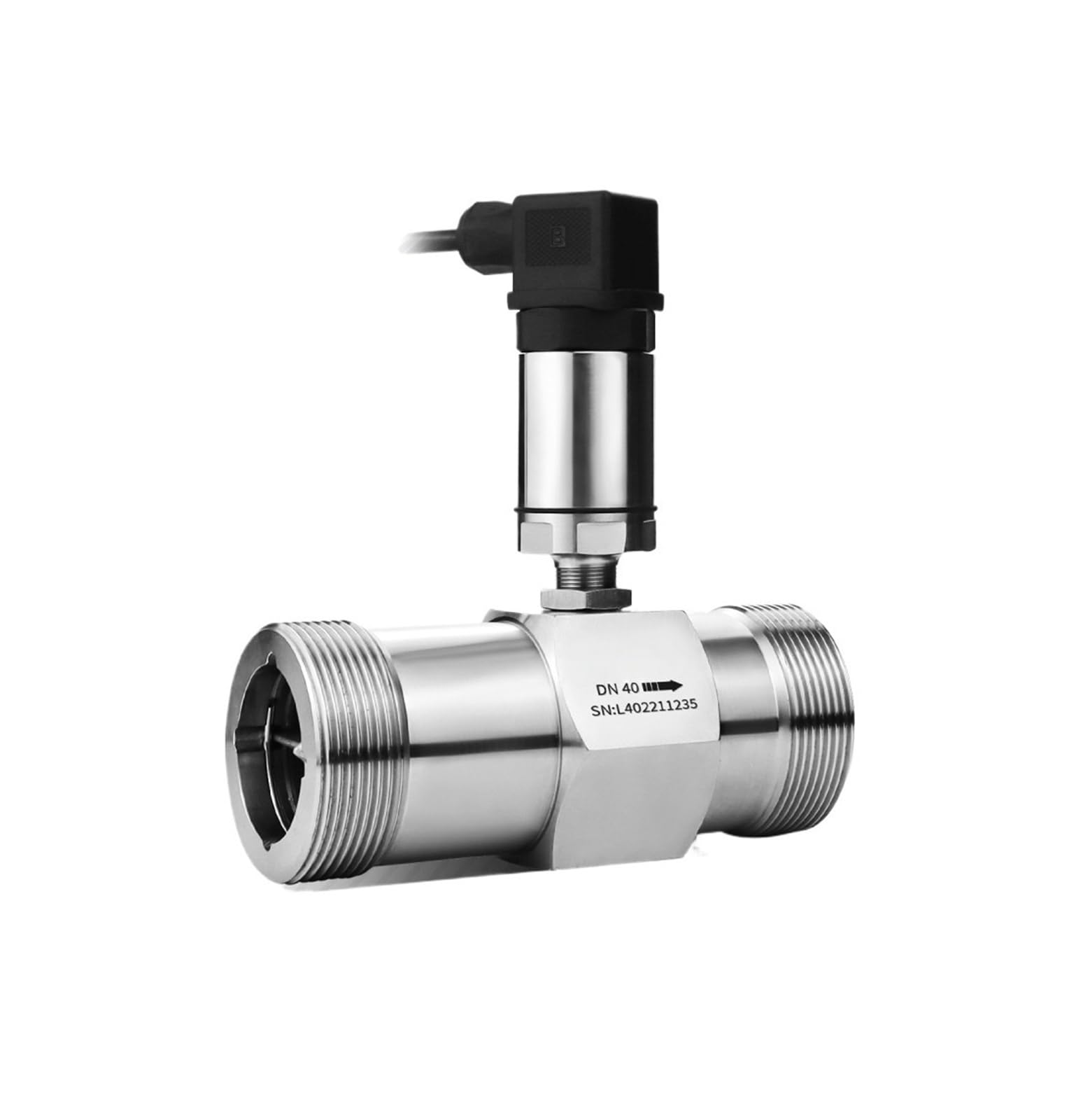 TBZOQAID Liquid Flow Meter 4-20mA/RS485 Signal Water(DN25 thread RS485)
