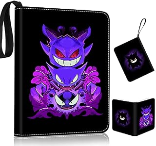 Trading Cards Binder 900 Pockets, Collector Waterproof Display Case Album for TCG Football Baseball Photo Card Holder Carrying Book New Year gifts 50 Premium 9-Pocket Pages Purple,card binder