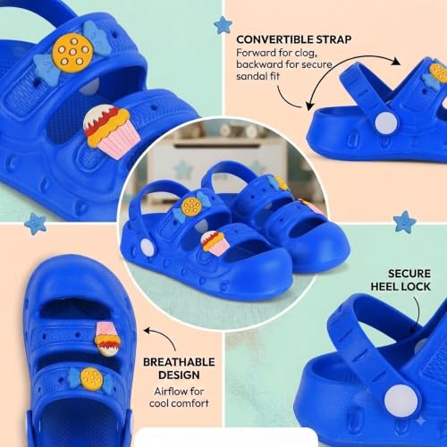 Image of SMARTOTS Kids Sandals for Boys & Girls, Lightweight Comfortable Casual Sandal Slippers for Daily Use, Home, Outdoor Play and Rainy Season